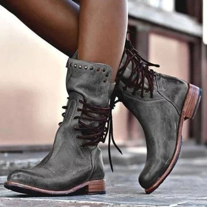 Aruna | Botas de tacón alto de piel para mujer