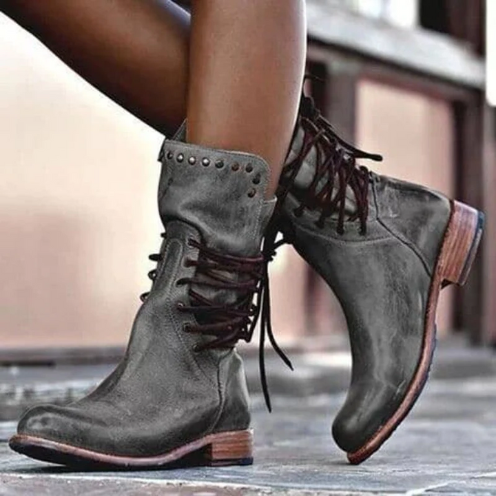 Aruna | Botas de tacón alto de piel para mujer