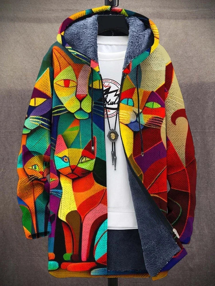 Guan - Chaqueta con estampado artístico